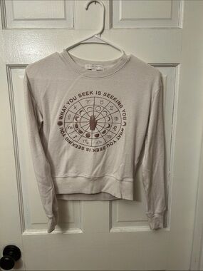 Spiritual Gangster white sweatshirt- Astrology print